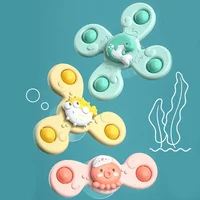 Montessoris Baby Bath Toys For Boy Children Bathing Sucker Spinner Suction Cup Toy For Kids Funny Child Rattles Teether baby toy 2
