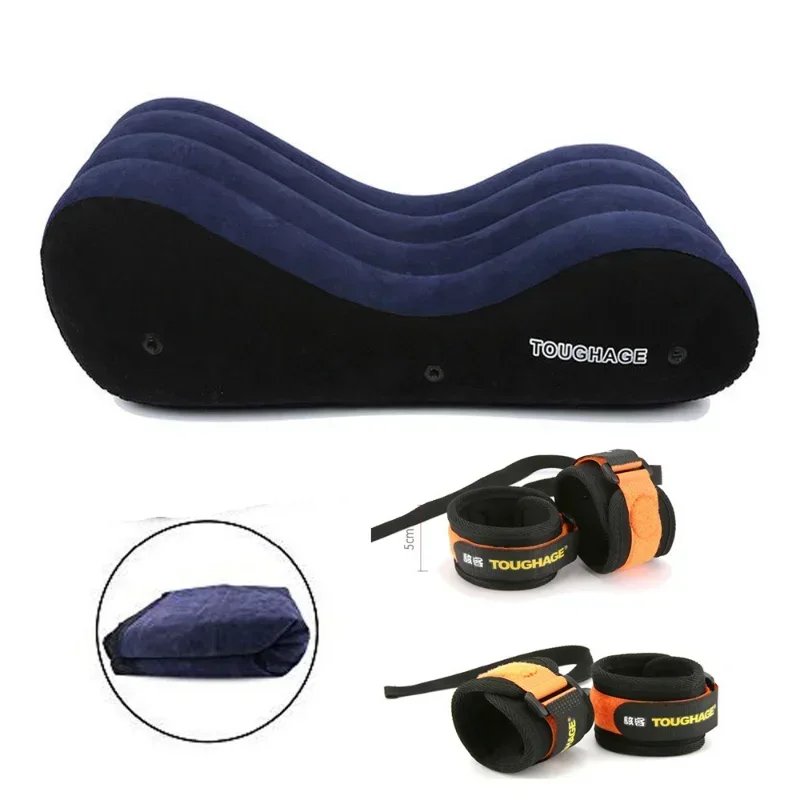 Toughage Inflatable Sex Pillow Bed Bounce Cushion Position Furniture Sexy Aid Pad Erotic Wedge Pillow Cushion Couples BDSM Toys