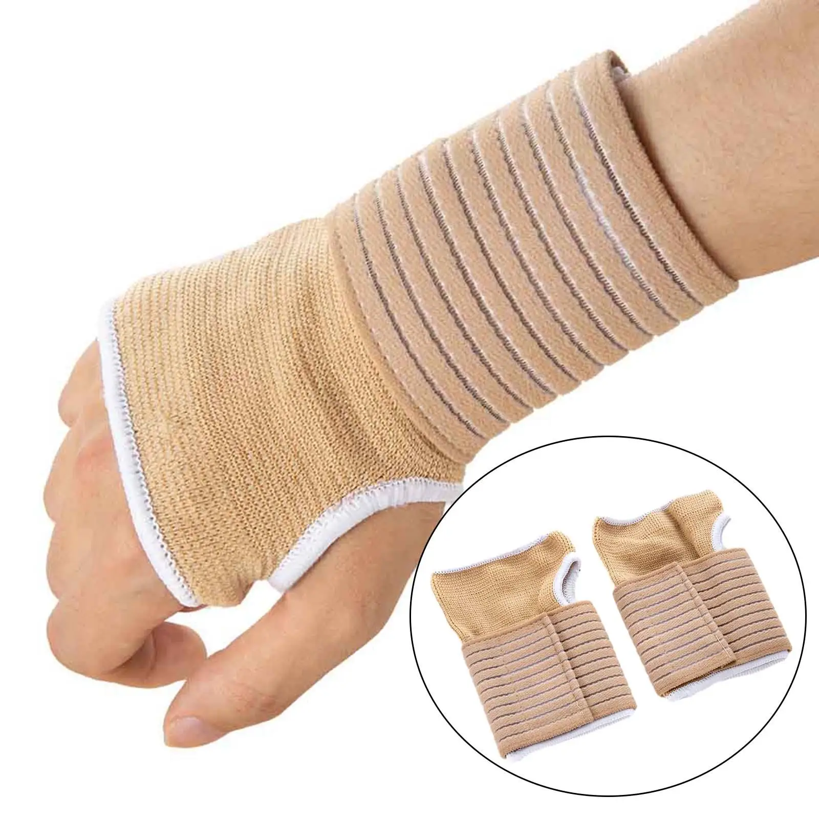5xWrist Sleeve Protective Hand Palm Support for Football Fitness Weightlifting