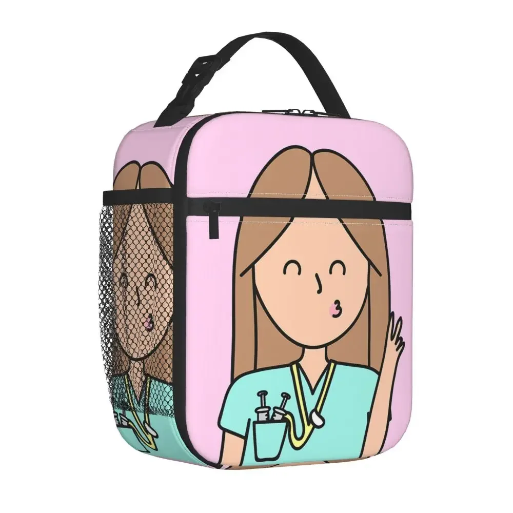 

Изолированные сумки для ланча с названием, сумка-холодильник, ланч-контейнер, сумка для врачей, медсестер, медицинский тоут, Ланч-бокс для колледжа