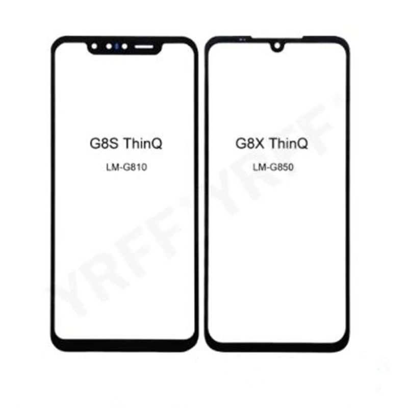 For LG G8 ThinQ Front Glass For LG G8S ThinQ Outer Glass Front Screen Panel Replacement Parts G8X Outer