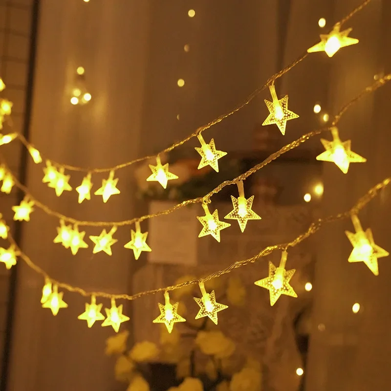 LED Fairy String Lights – Star Chain for Celebrations and Decorations
