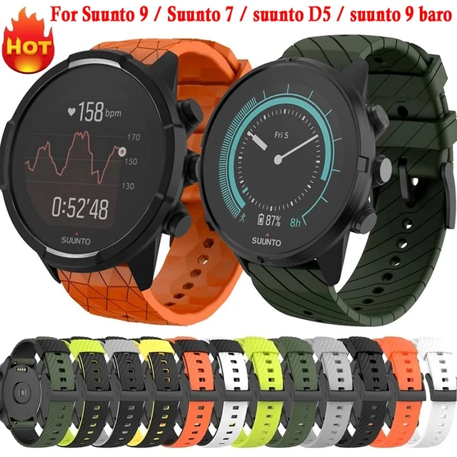 Correa De Silicona Para Reloj Inteligente Suunto 9 / Suunto 7 / Suunto9 Baro  / D5/spartan, 24mm, Nueva - Correas De Reloj - AliExpress