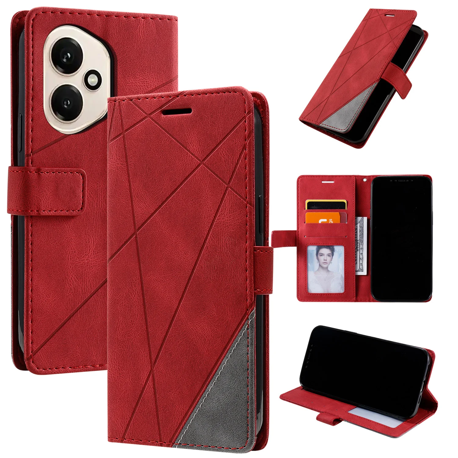 Luxury Leather Flip Magnetic Wallet Phone Cover