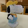 Full Diamond Cute Puppy Piggy Bank Large Change Box Anti-fall Cartoon Decoration Creative Cash Box Children's Toys Holiday Gift 2