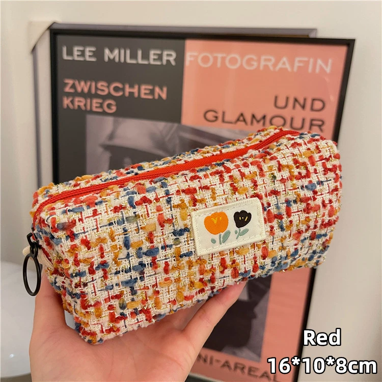 Acheter Petit sac à crayons parfumé, étui à stylos, pochette de rangement  Portable en tissu tissé pour papeterie scolaire et cosmétique