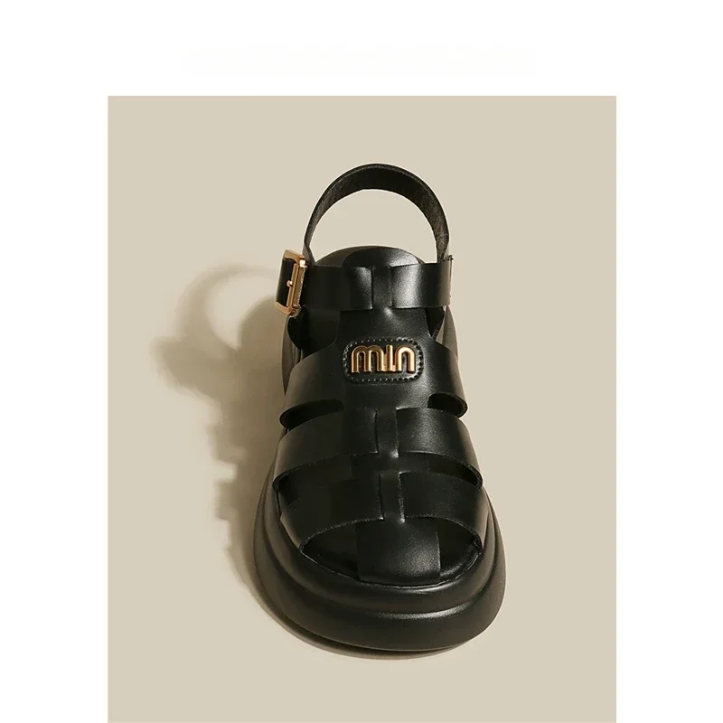 New Summer Fashion, Comfortable and Casual Thick-soled Platform Platform Thick-soled British Style Casual Women's Shoes