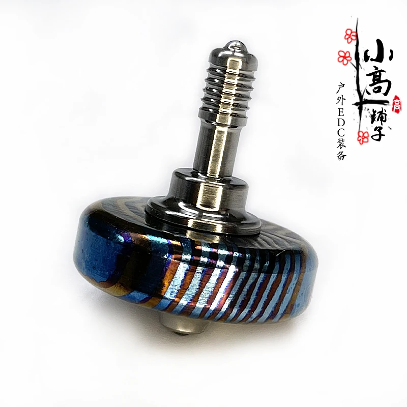 

XGEDC Titanium Horse Leather Hand Toy Gyro EDCFinger Limit Toy Fingertip Hand Exercise Decompression