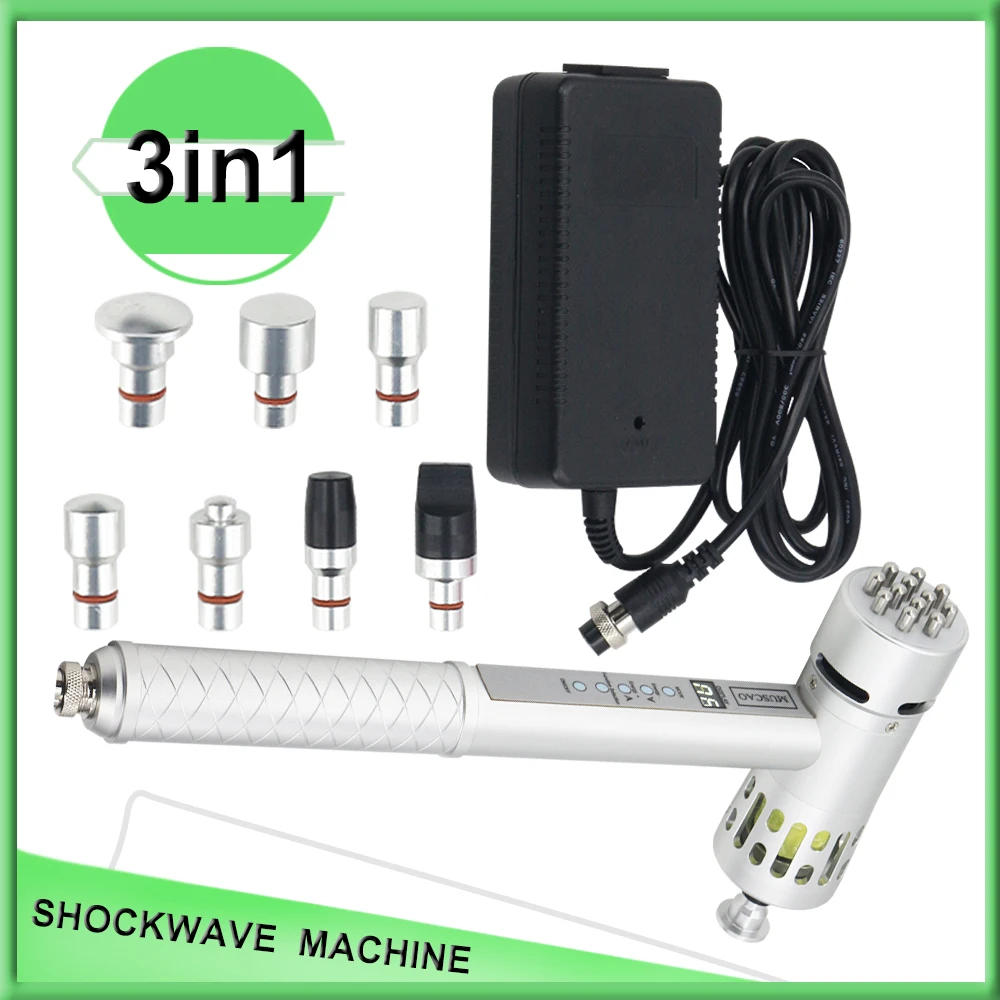 

New Shockwave Therapy Machine For Erectile Dysfunction Pain Relief Massager 3in1 Shock Wave Muscle Chiropractic Health Care