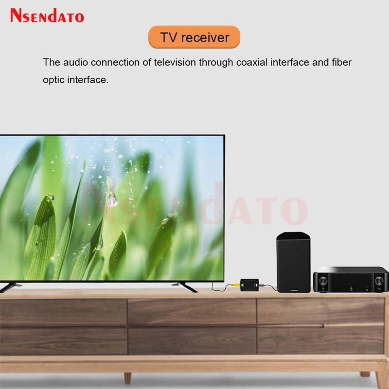 Digital Audio Decoder Digital Coax Coaxial RCA to Spdif Toslink Optical Fiber Audio Converter Adapter For Blu-Ray DVD TV Box