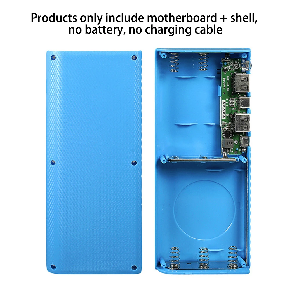 Battery Charger Powerbank Case 5 Slots 21700 Battery Charger Case DIY Power Bank Box With LED Digital Display Screen Batteries Charging Power Bank Shell
