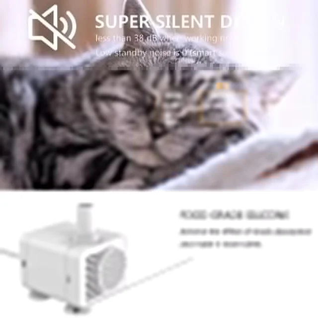 2L Automatic Pet Drinking Fountain Dog Water Dispenser Cat Drinker with Sensor Cat Drinking Feeder Quiet Cat Fountain Water Bowl 4