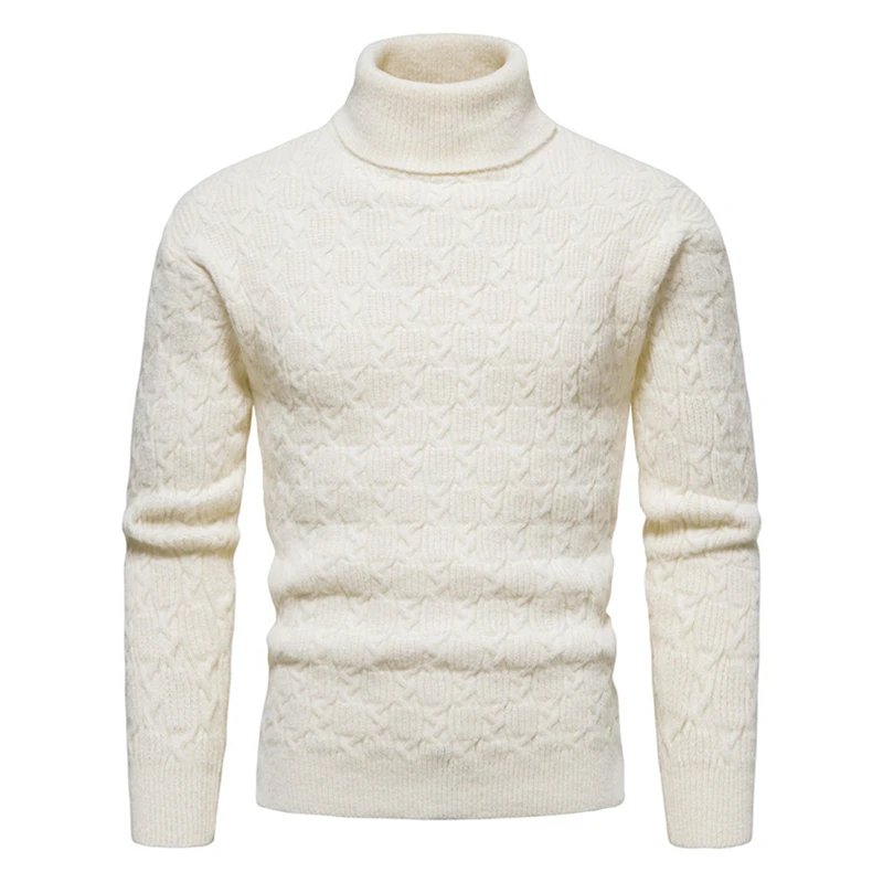 

Winter Men's Turtleneck Sweater 2022 New Knitwear Large Size Clothes Casual Pullovers Personality Fashion Cold Shirts
