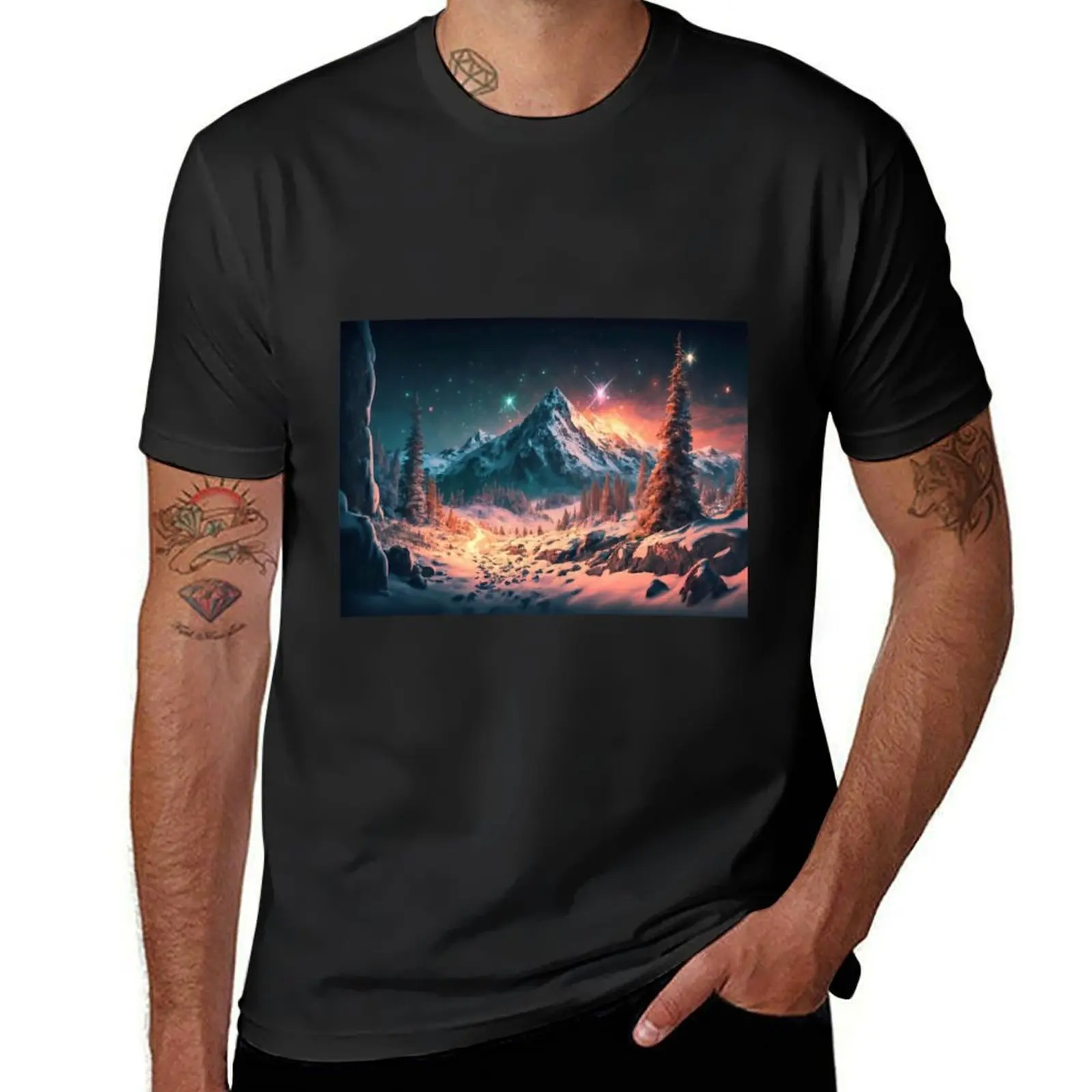 

Magical winter night T-Shirt blacks boys whites sublime vintage sweat shirts, men