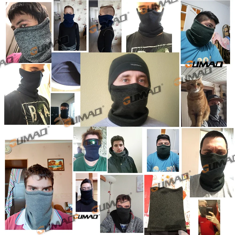 2 Pezzi Scaldacollo Invernali Antivento In Pile | Bandana Multifunzione Per Uomo E Donna | Sci, Moto, Corsa - 2