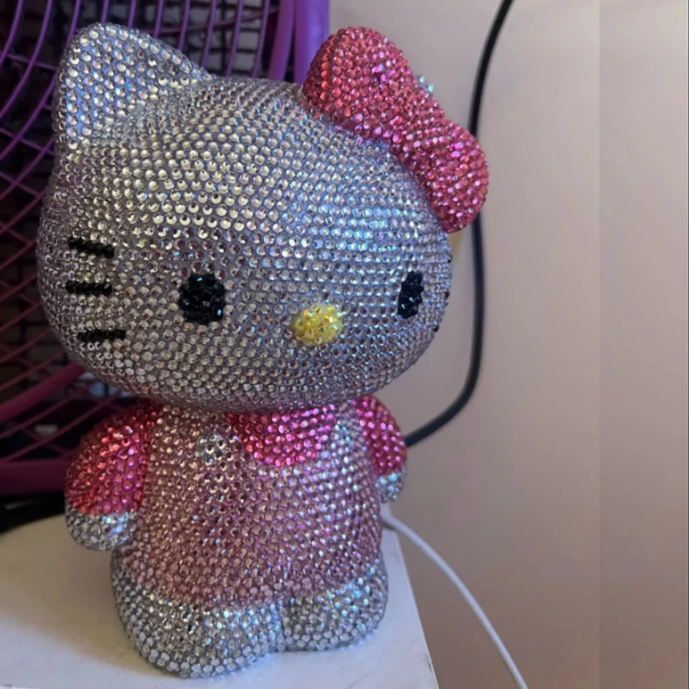 Handmade Coin Storage Box 22cm Rhinestones Crystal BlingBling Bank Money Boxes Storage Kids Toys Home Decor Money Saving Gigt