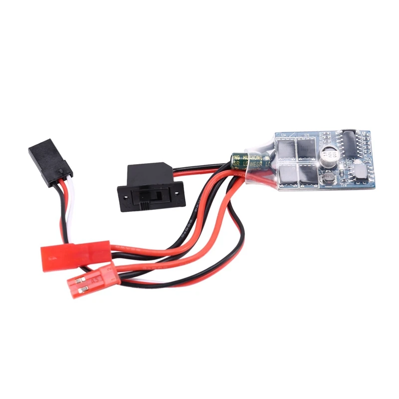 

Rc ESC 10a Brushed Motor Speed Controller for Rc Car Boat W/o Brake without brake