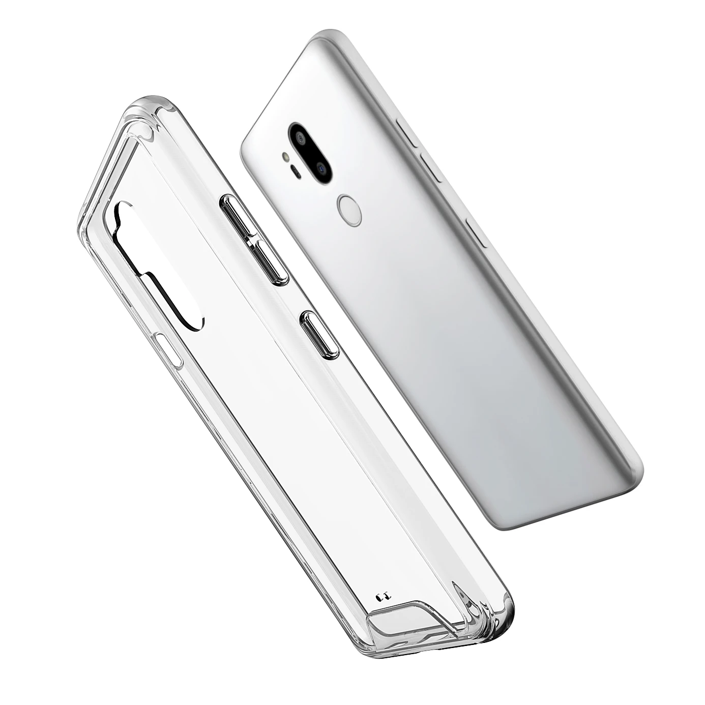 

Phone Case for Mobile LG G7 G8 Anti-Yellow TPU PC Not Soft Bumper Cover HD Crystal Clear New 2022