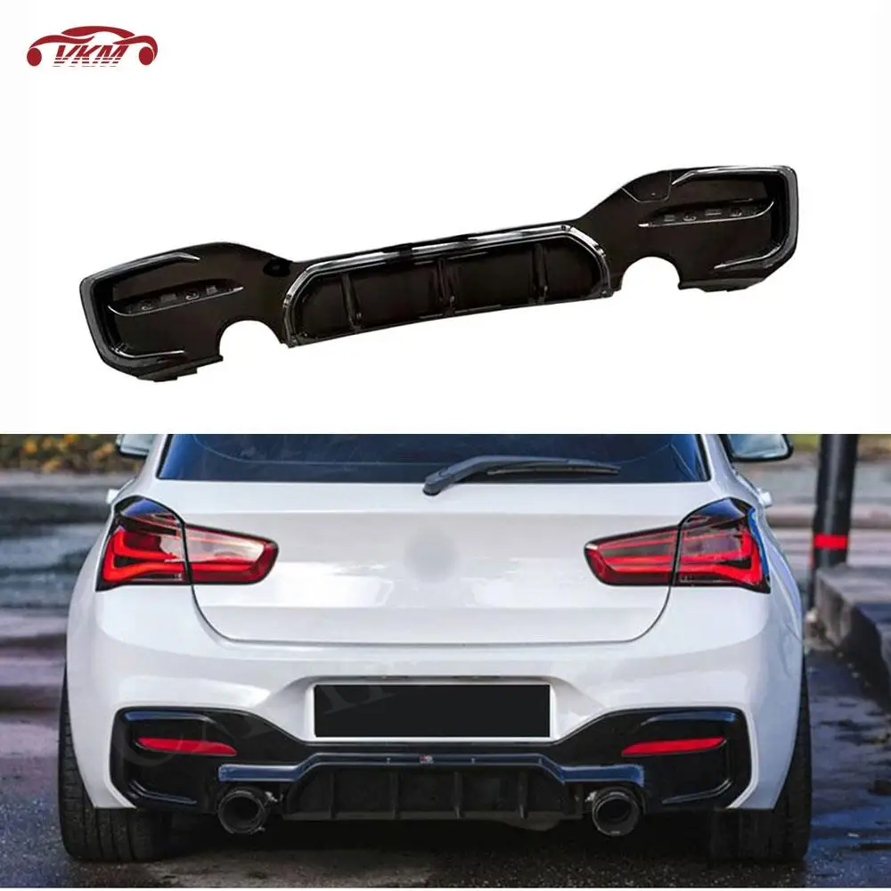 Coperture Di Estensione Del Diffusore Del Labbro Del Paraurti Posteriore Per Bmw Serie 1 F20 M Sport M135I M140I 2016-2018 Abs Carbon Look Car Styling