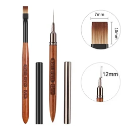 UV Gel Nail Art Brush Pen - Professional Manicure Tool for Acrylic and Phototherapy Nails (Set 2)