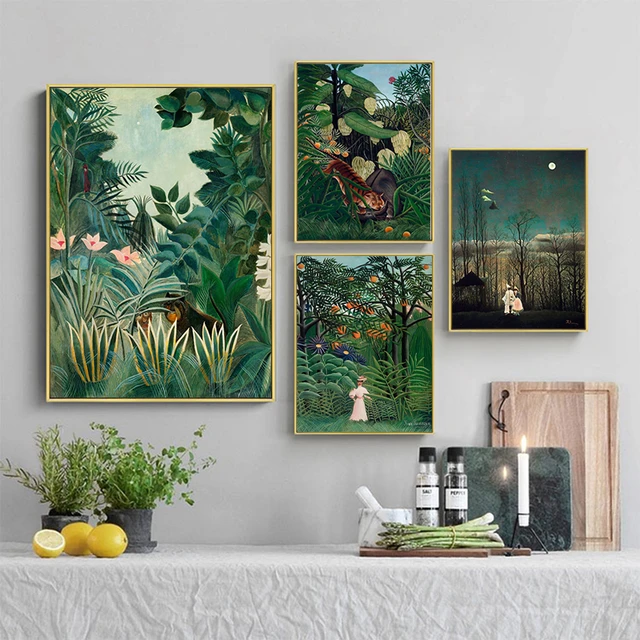 Henri Rousseau the Dream Modern Painting Canvas Wall Art 