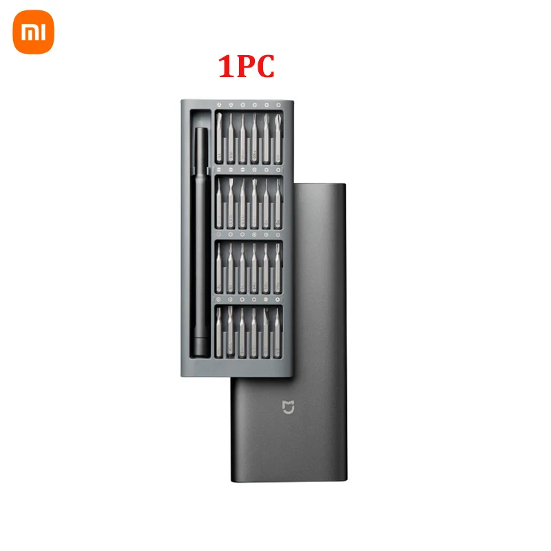 2021 Original Xiaomi Daily Use Screwdriver Kit 24 Precision Magnetic Bits Alluminum Box DIY Screw Driver Set For Smart home 