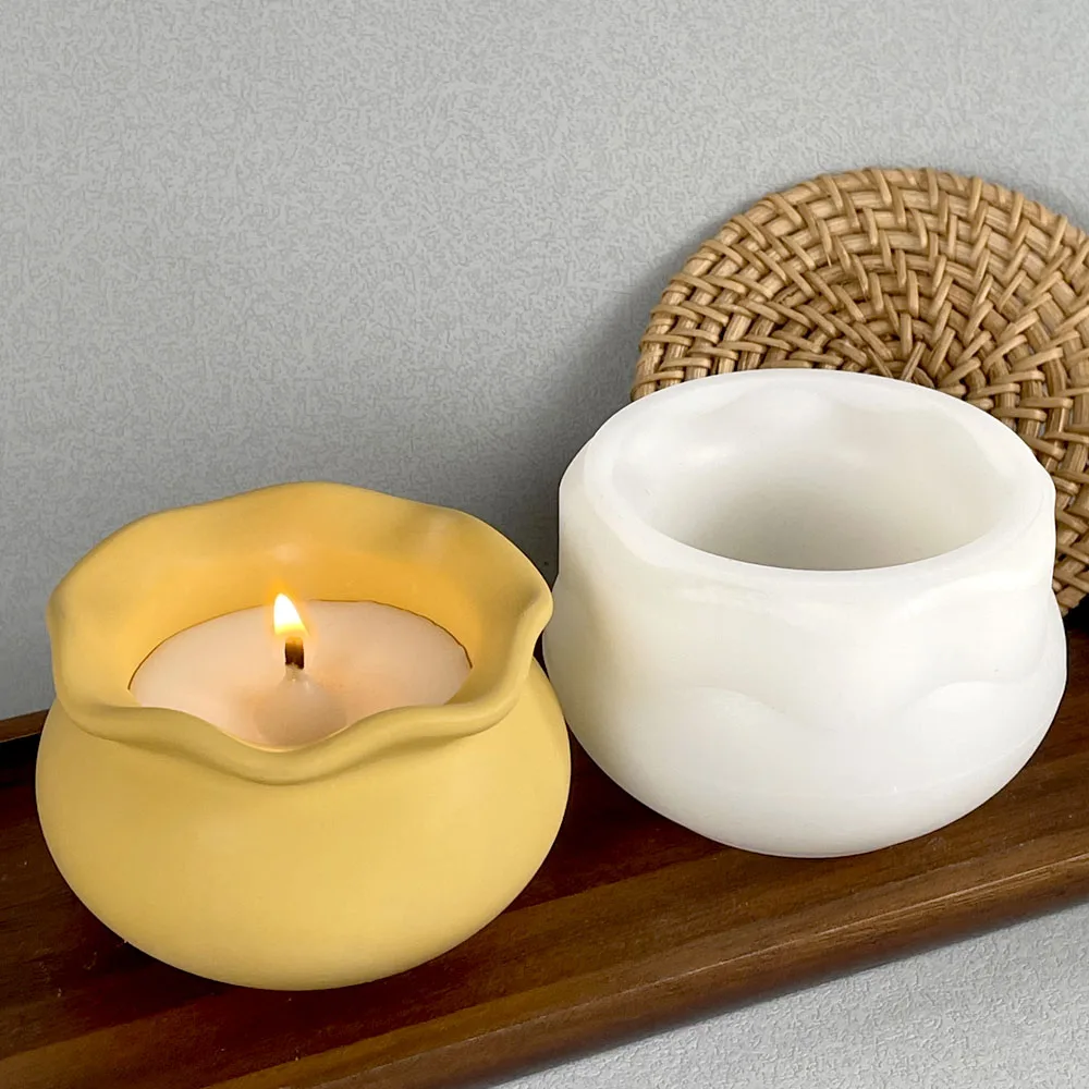 DIY Succulents Flowerpot Fish Tank Craft Storage Box Making Plaster Resin Candle Jar Casting Molds Home Decoration silicone mold