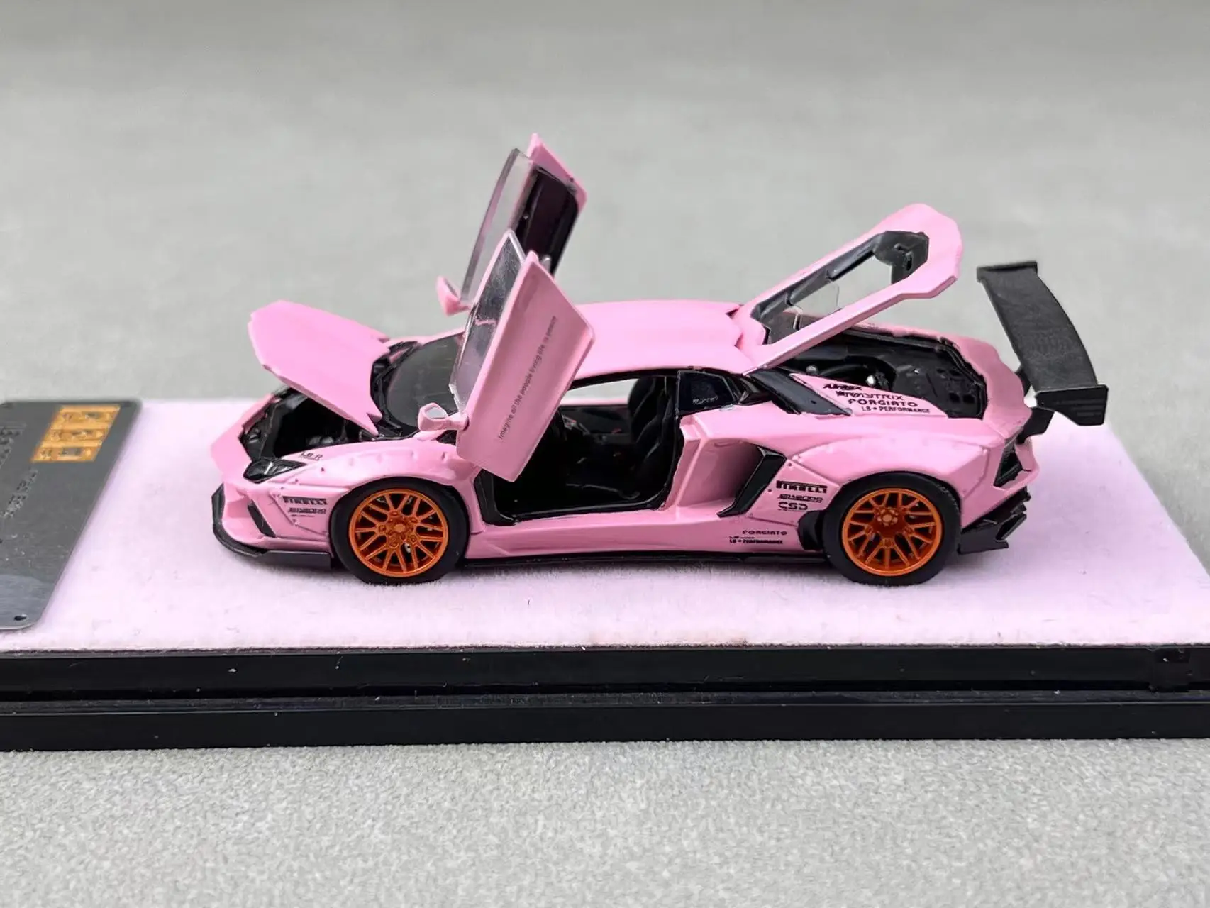 1/64 LBWK PGM ランボルギーニ アヴェンタドール LP700 ピンク ピンクのダイキャストカー,lbwk LP700-4,pgm 1:64 - AliExpress