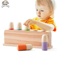Baby Toys  Wooden Little Man Toy  Color Recognition Toy  Wooden Little Jumping Toy  Hand And Foot Coordination Toy Baby Gifts 1