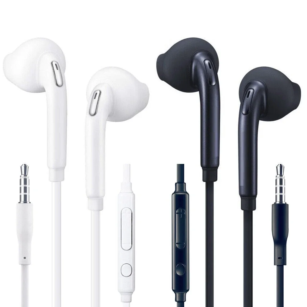 

100pcs/lot S6 Earbuds New with Mic 3.5mm high quality Earphone for Samsung Galaxy S6 for s7 Edge s8 Earphones