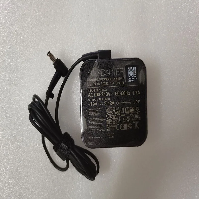 Nuovo Oem Genuine 19V 3.42A 65W Pa-1650-48 5.5Mm Punta Per Asus Chromebox 3 I7-8550U Mini Pc Caricabatterie Cavo Di Alimentazione