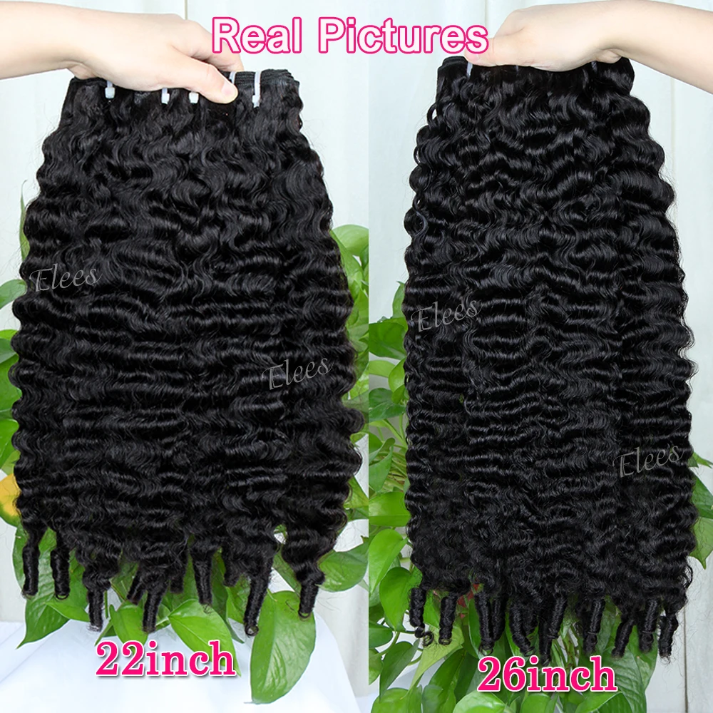 Offerte di Pacchetti di Capelli Umani Ricci Birmani 15A, Pacchetti di Capelli Umani Vergini Grezzi Vietnamiti, Pacchetti di Capelli Ricci a Spirale Oceanica - immagine 3