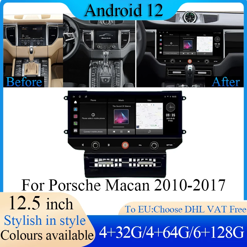 

New style Android Auto For Porsche Macan 2010-2017 Car Multimedia Player Radio Navigation With IPS HD Screen DSP 4GLTE Carplay