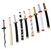 Demon Slayer Hashibira Inosuke Anime Cosplay 24inch Sword Katana Role Play Kimetsu no Yaiba 60cm Bamboo Model Weapon 2