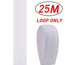 Self - Adhesive Velcro Hook and Loop Tape Roll for DIY and Home Projects (White Loop 25M)