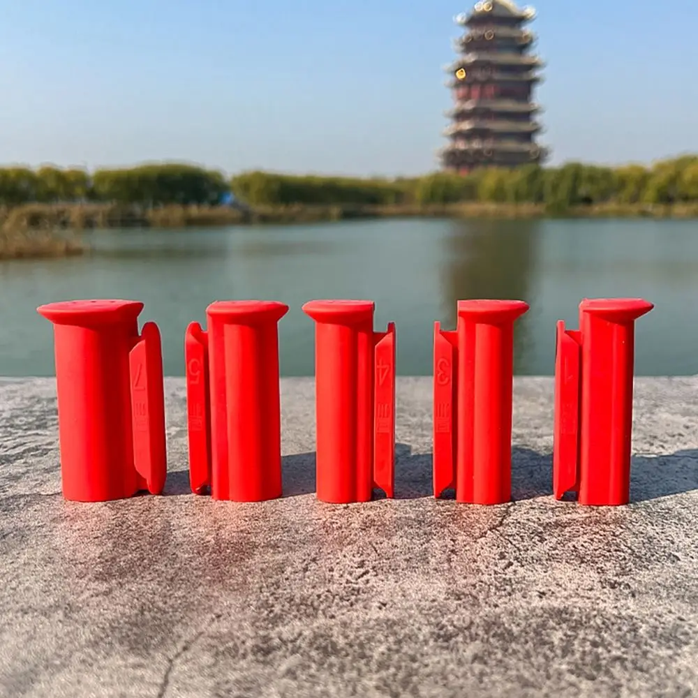 Wire Winder Fishing Rod Plug Silicone Fishing Line Winder Red High Elasticity Rod Head Cover Tackle Accessories