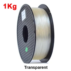 Premium 3D Printer Filament - Multi - Color PLA, Vacuum Sealed, 1.75mm, 250g (PLA Transparent 1kg)