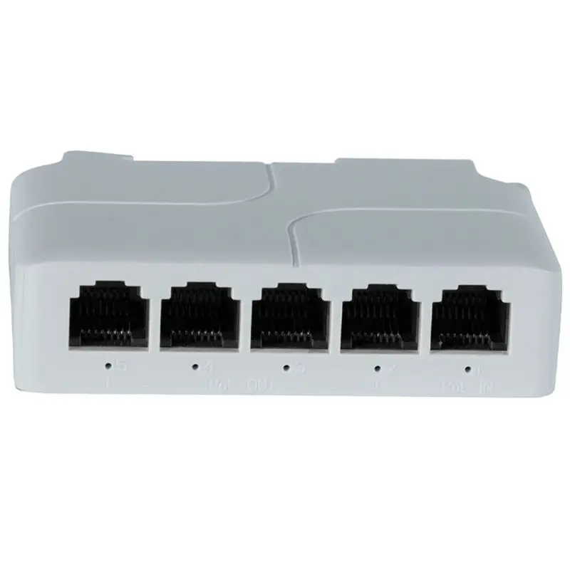 고급 5포트 10/100Mbps POE 익스텐더 1입력 4출력 네트워크 스위치 리피터, Poe 스위치 NVR IPC용 IEEE802.3Af/At/Bt 지원