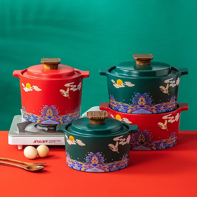 Ceramic Casserole Cookware Pottery Korean Soup&Stock Pot Crock Saucepan Pan Cooking  Utensils Cooker Household Kitchen Supplies - AliExpress