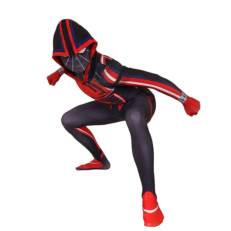 Cosplay Costume Game Spiderman Costume Miles Morales 2099 Spider Man Zenti Bodysuit Jumpsuit Halloween for Adult Kids role playing costume cosplay costumes cosplay costume