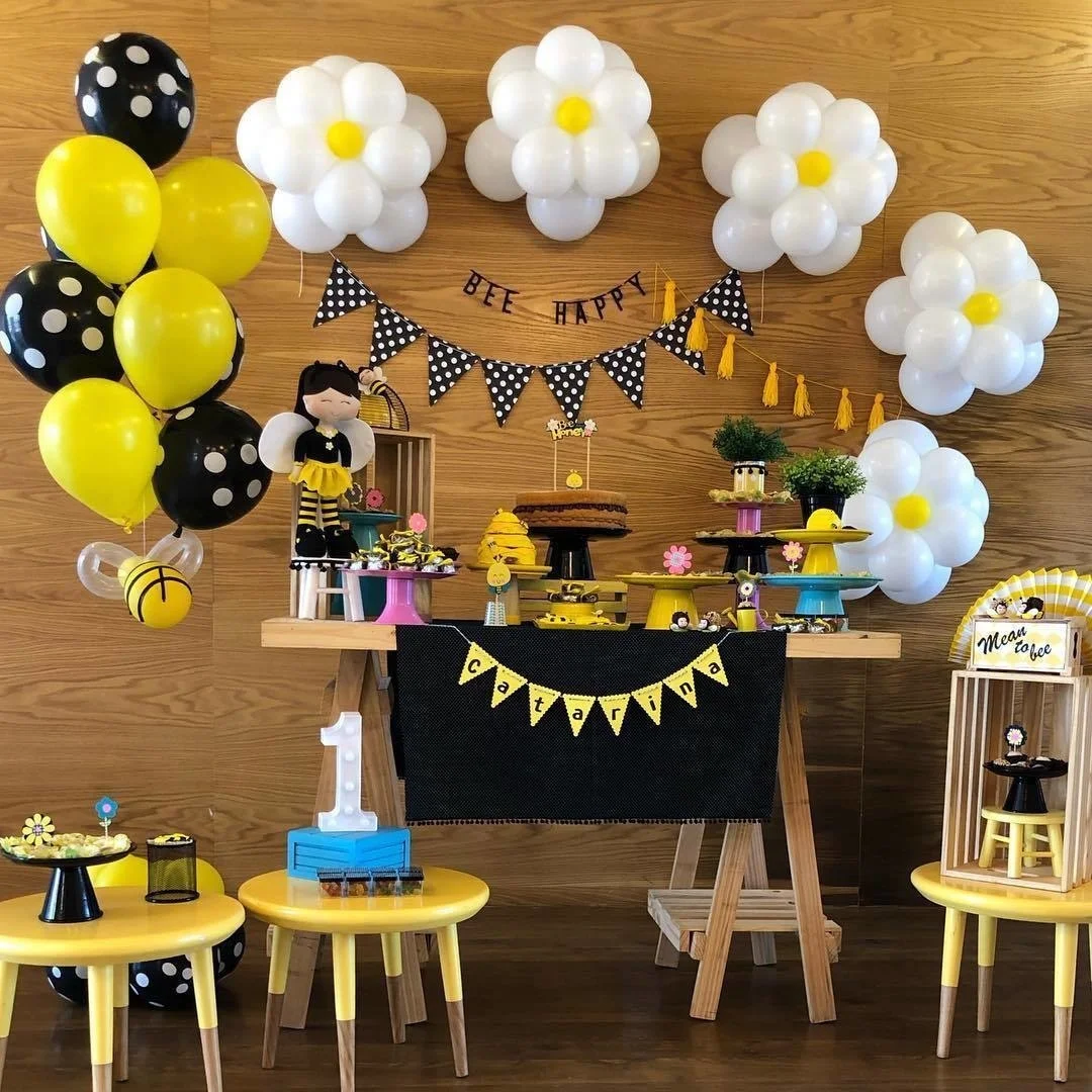 23 Stück Karton-Bienenballons, Turm, 81,3 cm, weißer Zahlenballon für Kinder, Bienen-Thema, alles Gute zum Geburtstag, DIY-Party-Dekorationszubehör – Detail 5