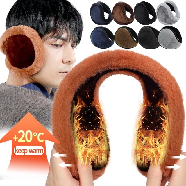 1pc Men's Brown New Style Warm Ear Muffs For Cold Weather