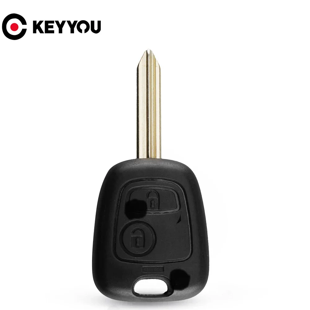 

KEYYOU 2 Buttons SX9 Car Key Case Fob For Citroen Citroen Saxo Xsara Picasso Berlingo New Replacement Remote Key Case Shell Fob