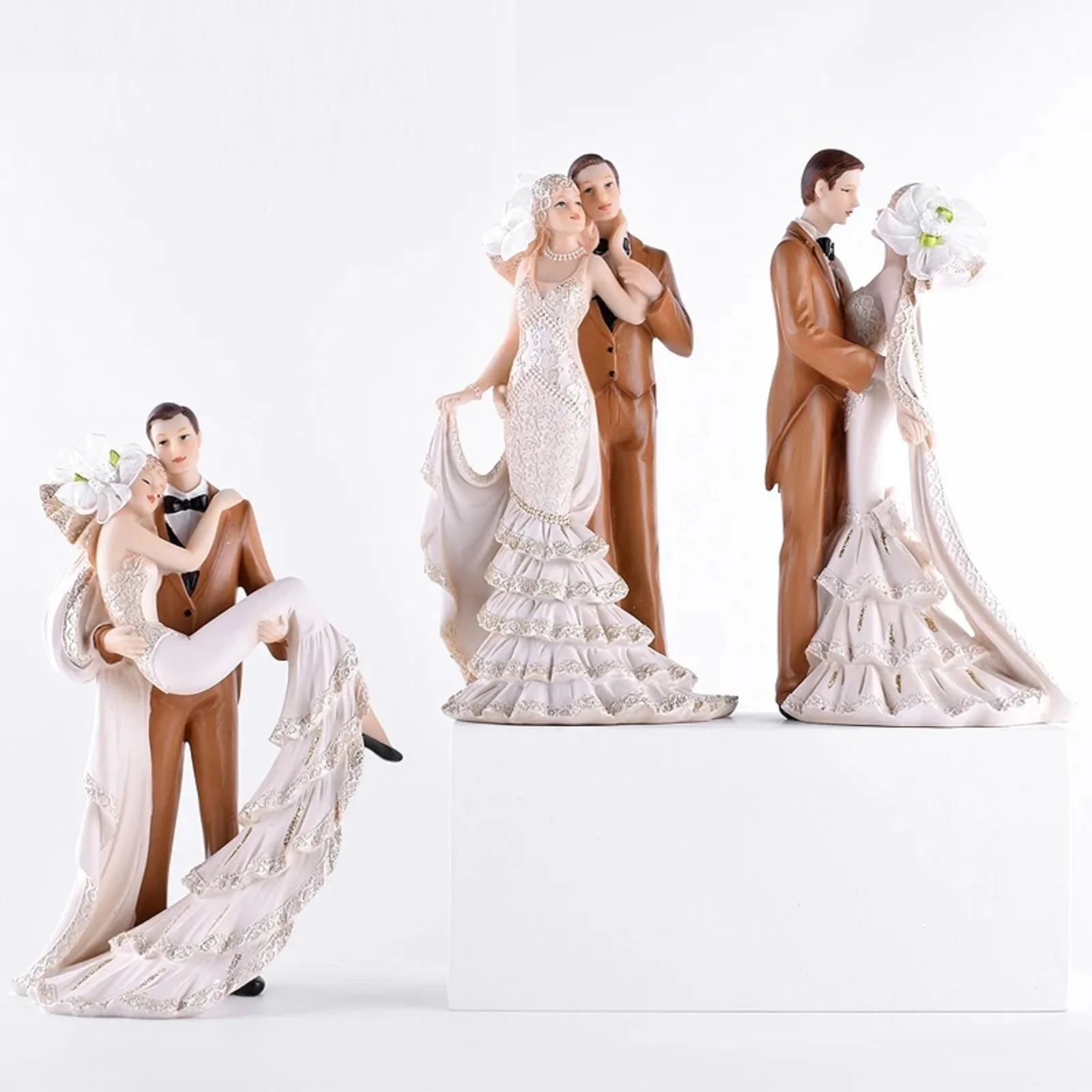 

Dreamy Wedding Statue Ornaments Newlyweds Statue Resin Figurine Wedding Souvenir Decor Portrait Home Decoration Accessories2023