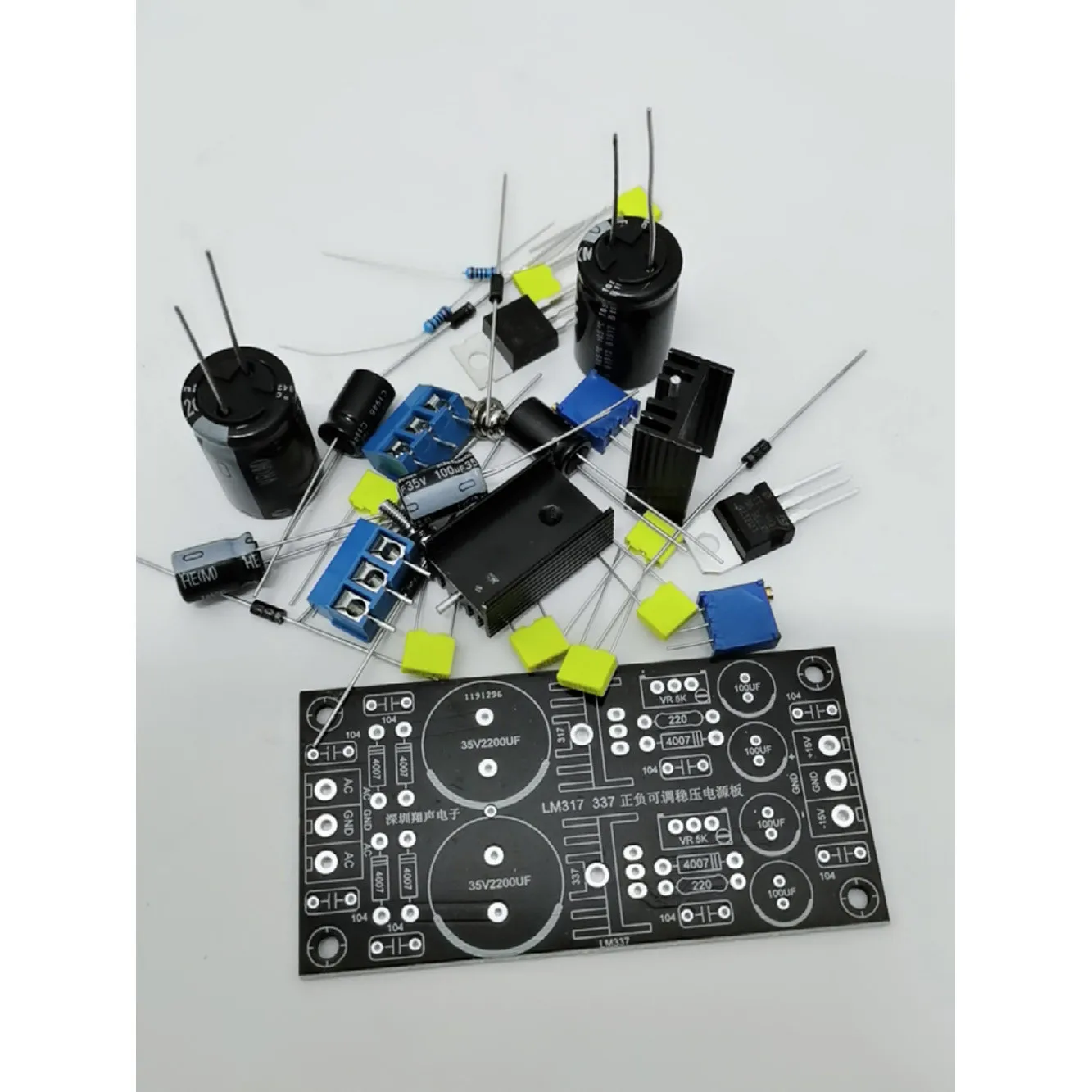 LM317 LM337 Положительный Регулятор напряжения отрицательной мощности Регулируемый модуль от переменного тока до постоянного тока 5 в 6 в 9 в 12 В 15 в 19 в 24 в аудио усилитель (art.: 3920c340df083) - 3920c340df083