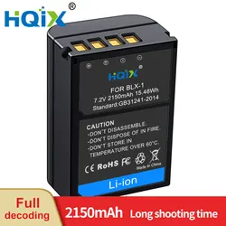 HQIX for Olympus  OM-1 OM1 Mirrorless Camera BLX-1 Battery Charger