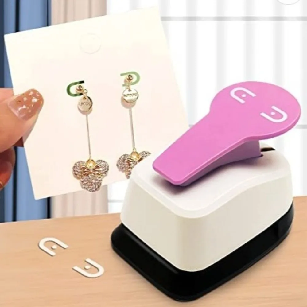정밀 귀걸이 디스플레이 카드 홀 펀치 견고한 금속 다기능 수제 종이 펀치 휴대용 디자인