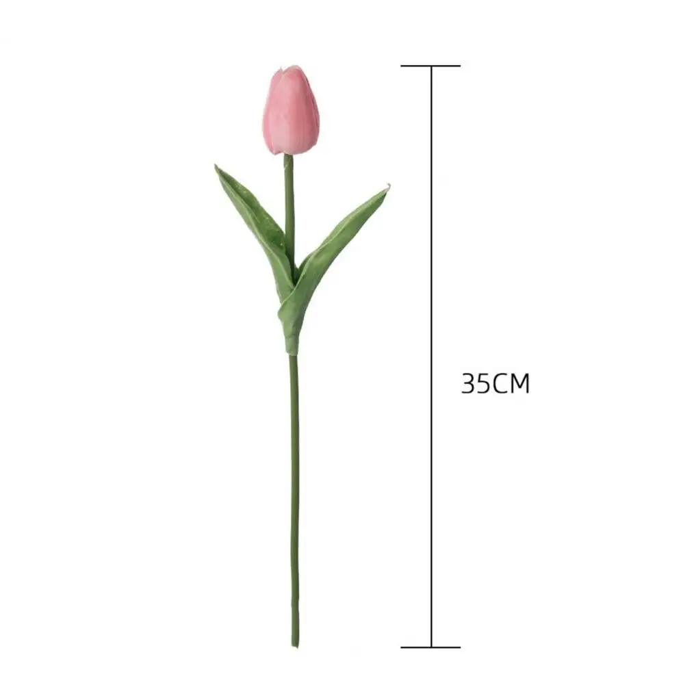 3Pcs 35cm Artificial Tulips Fake Tulip Flowers With Bendable Stems Realistic For DIY Flower Arrangement Decorations Home Party