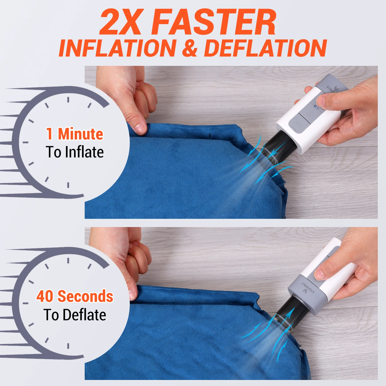 ETENWOLF AIR 2 ǳ���� ���� ���� 2600 mAh 2�� �� ���� ��â �� ���� ���� ���� ���� ���� ��Ʈ���� ������ �е�