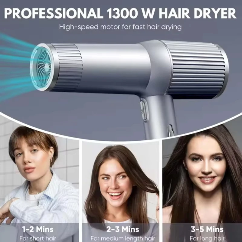 Intelligent Electric Hair Blow Dryer Low Noise Three Key Hair Care And Styling Appliances Household Hair Dryer